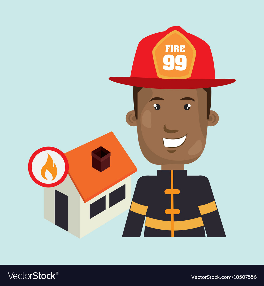 Man firefighter house fire