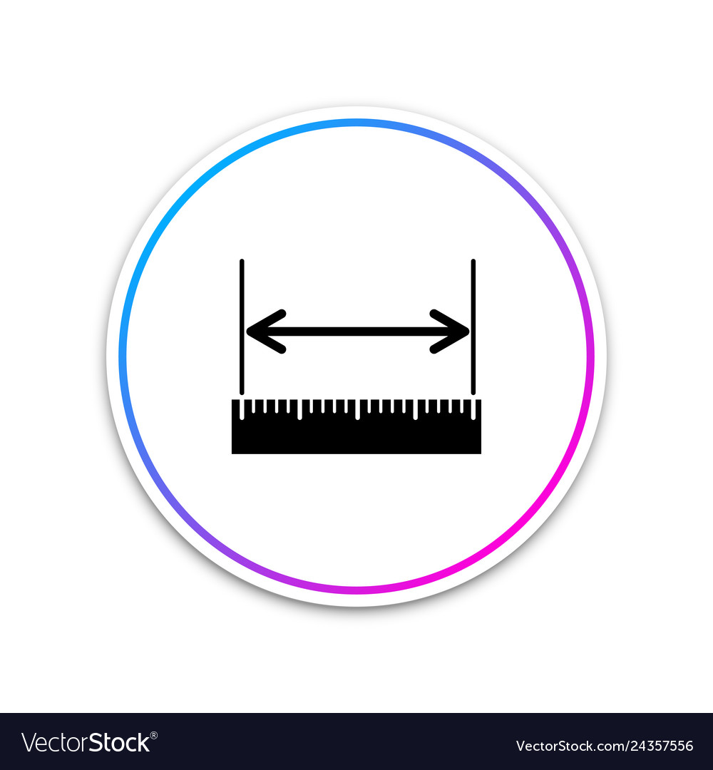 Measuring height and length icon isolated Vector Image