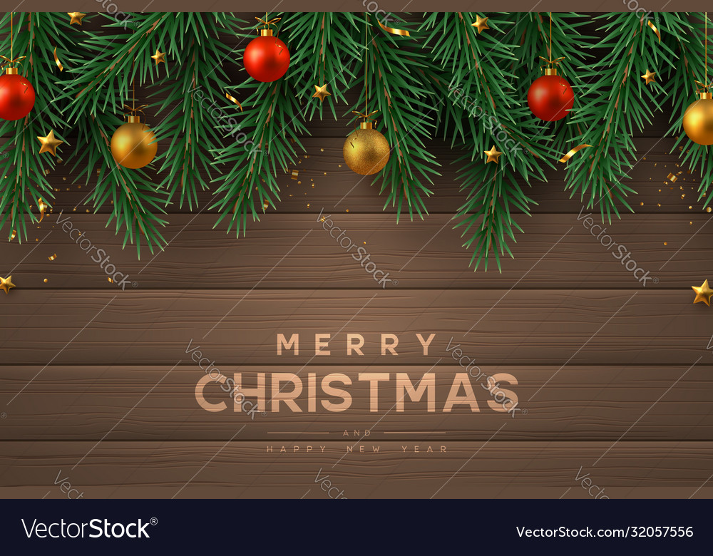 Merry christmas banner Royalty Free Vector Image