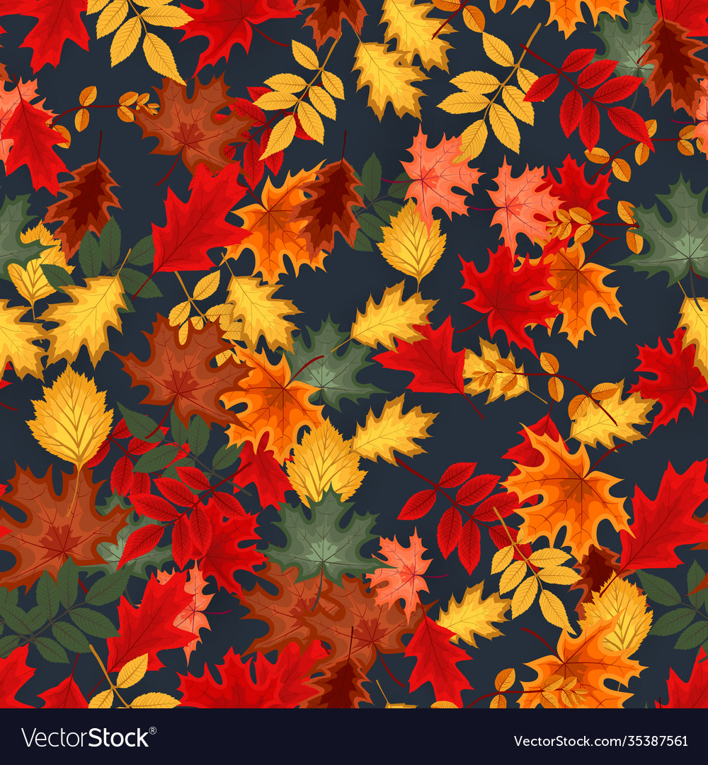 Abstract autumn seamless pattern background