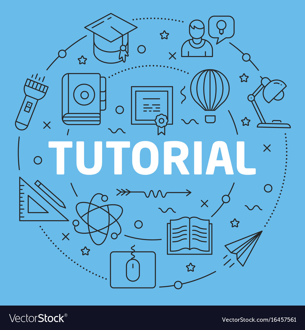 Blue line flat circle tutorial