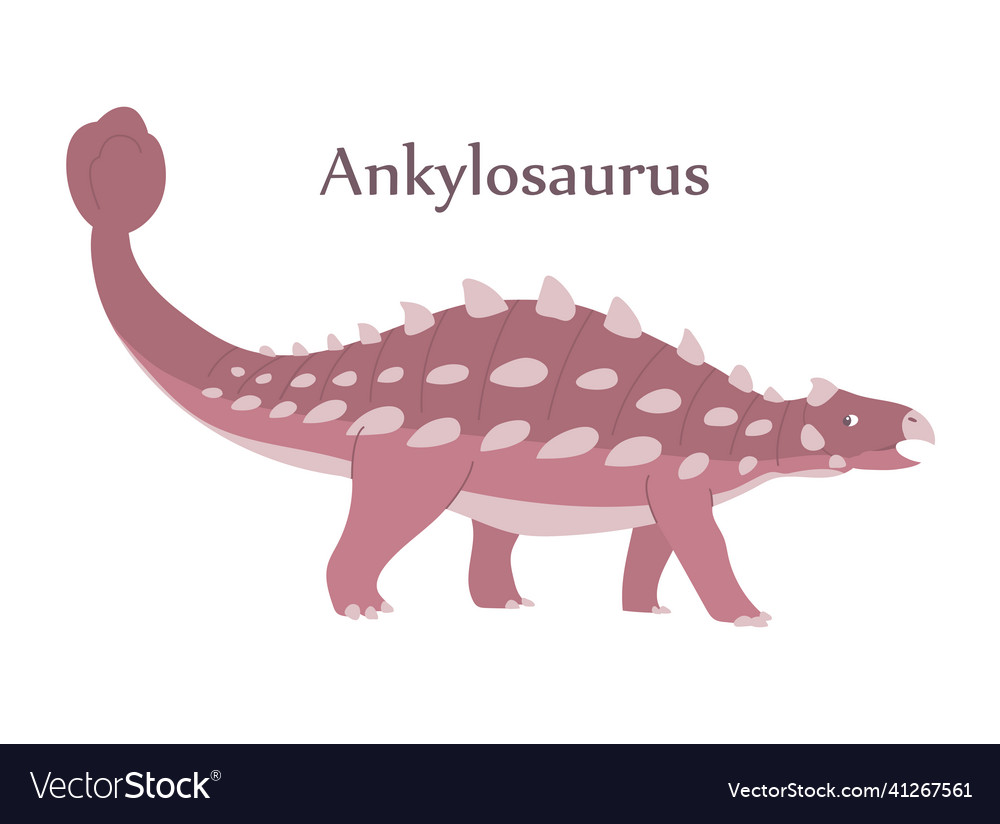 Cartoon of an ankylosaurus