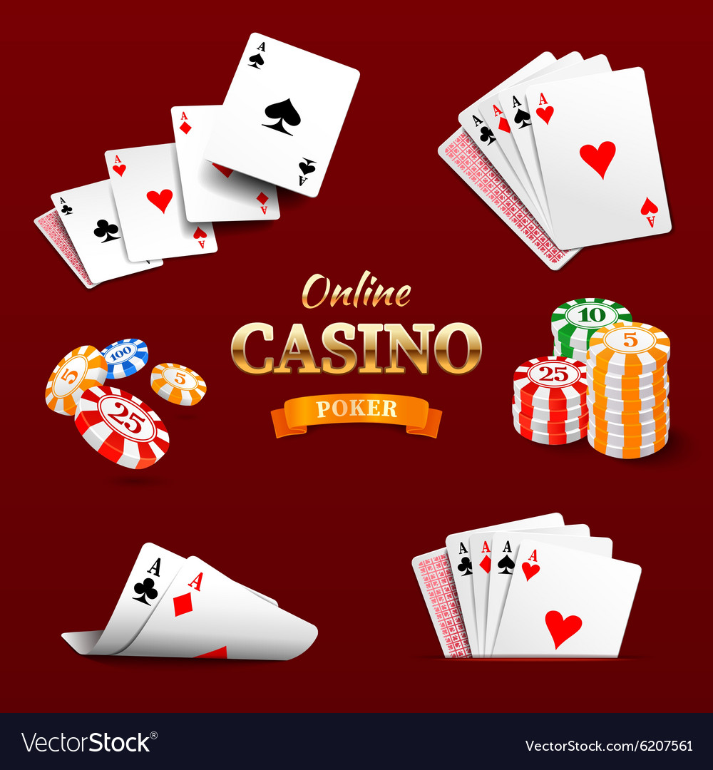 Premium Vector  Cards of poker and coins icon. casino and las vegas theme.  colorful design. vector illustration