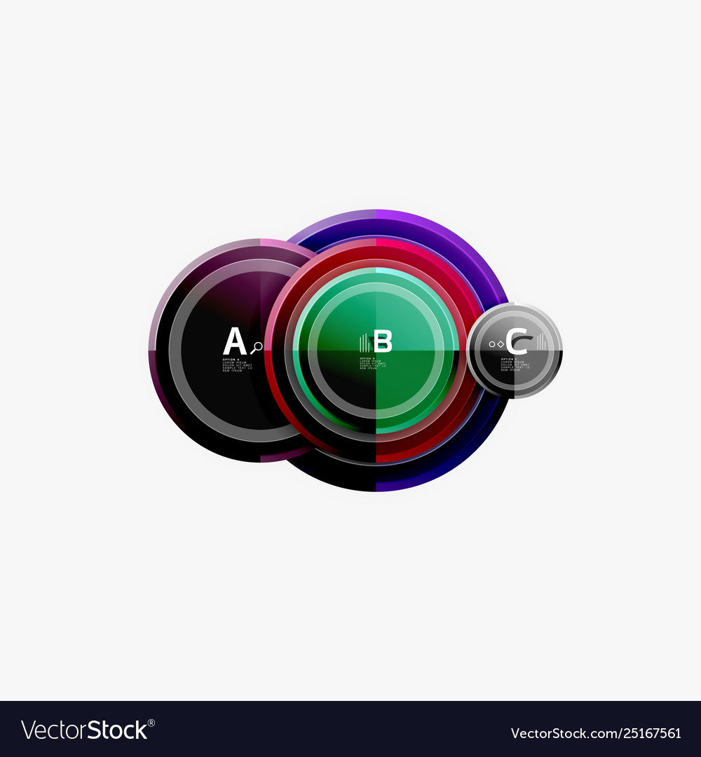Circular pattern abstract circles composition