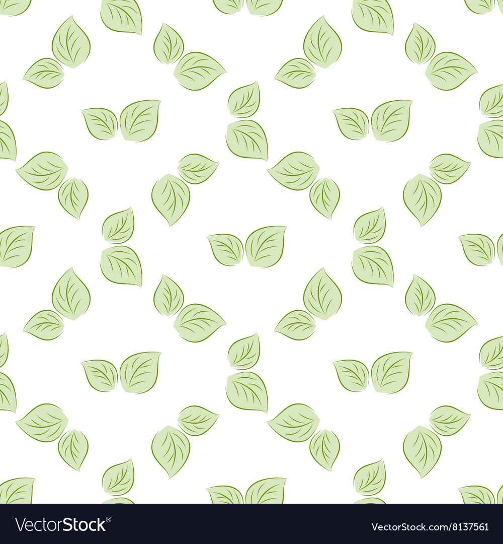 Green leaves seamless Royalty Free Vector Image