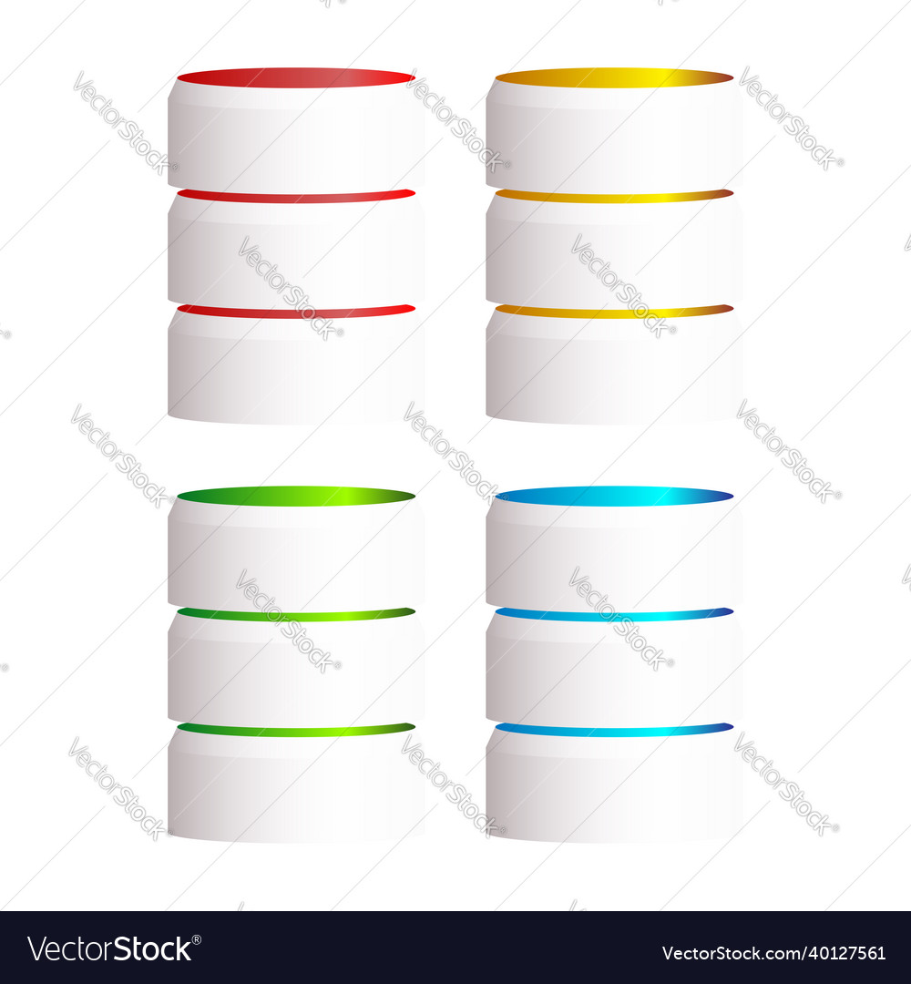 Hdd hard disk drive mainframe computer stacked vector image Hdd hard disk drive mainframe computer stacked