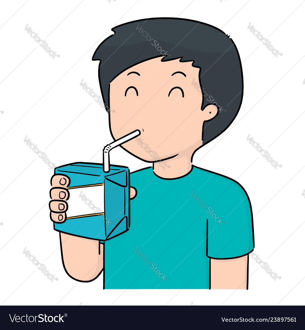 Man Trinken vector image Man Trinken