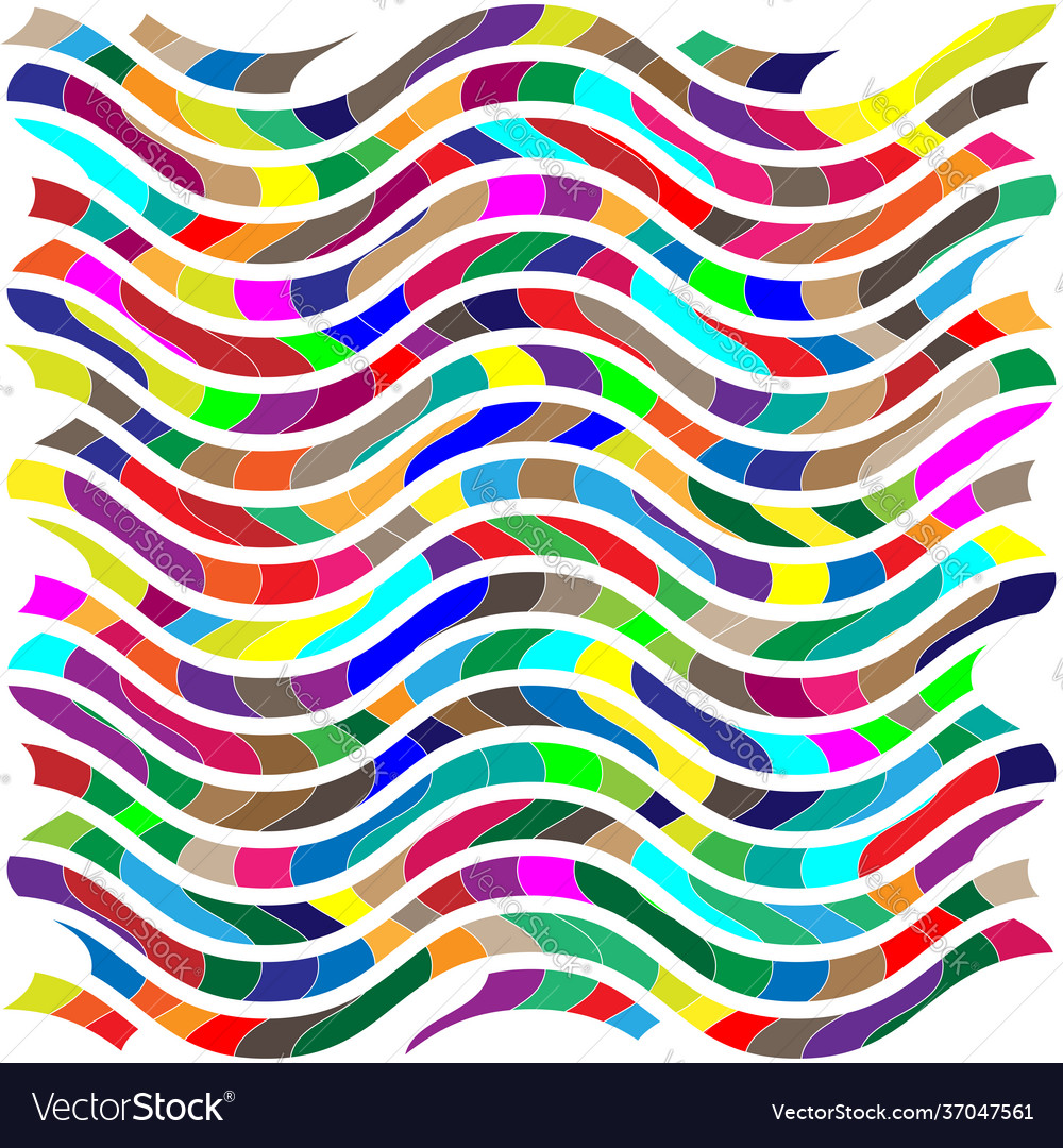 Random shapes arranged as mosaic tessellating vector image Random shapes arranged as mosaic tessellating
