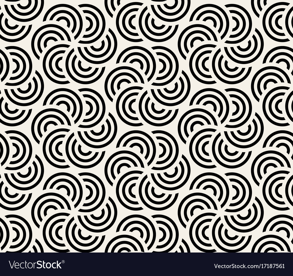 Seamless overlap circle pattern