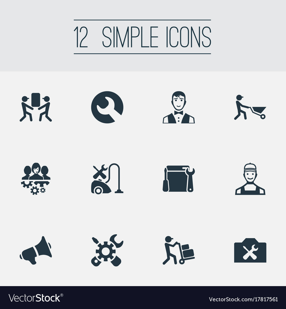 Set of simple help icons