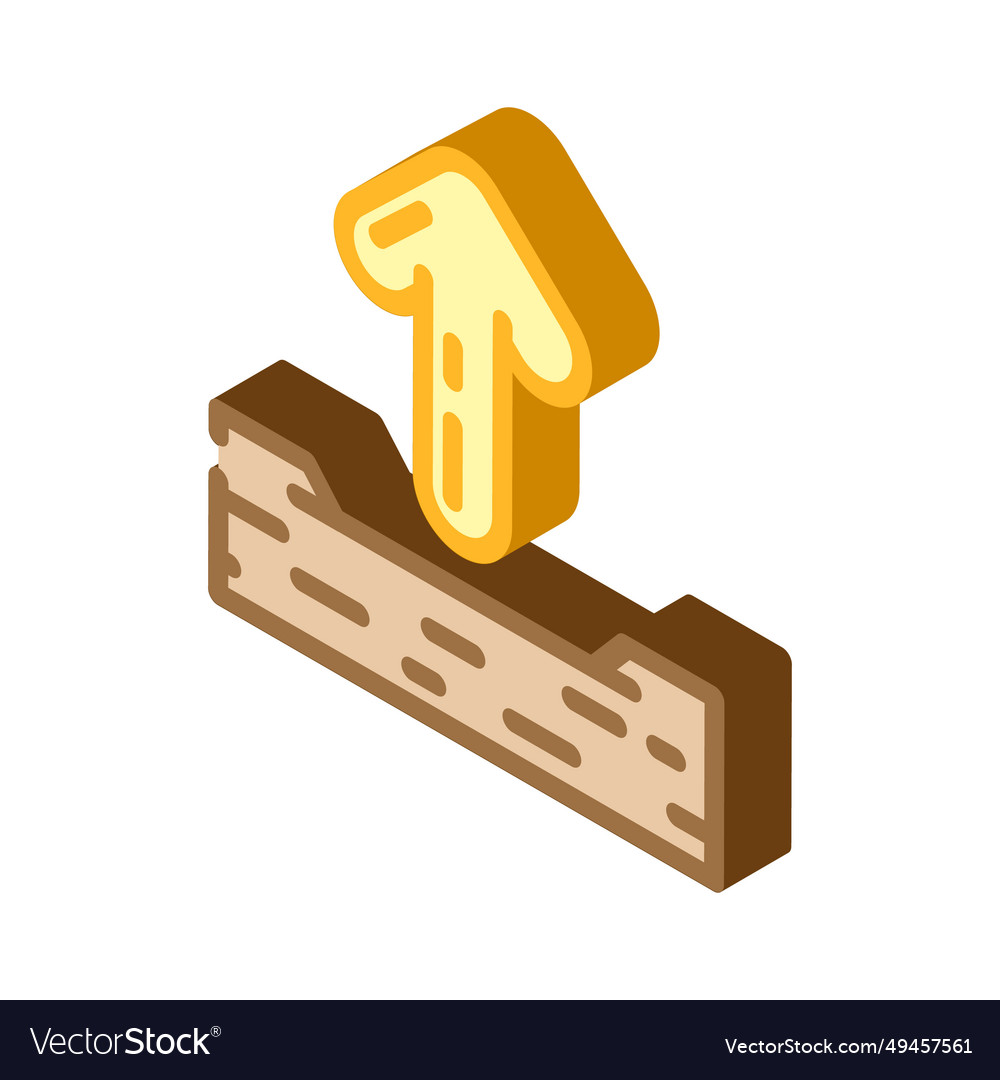 Up arrow sending data isometric icon