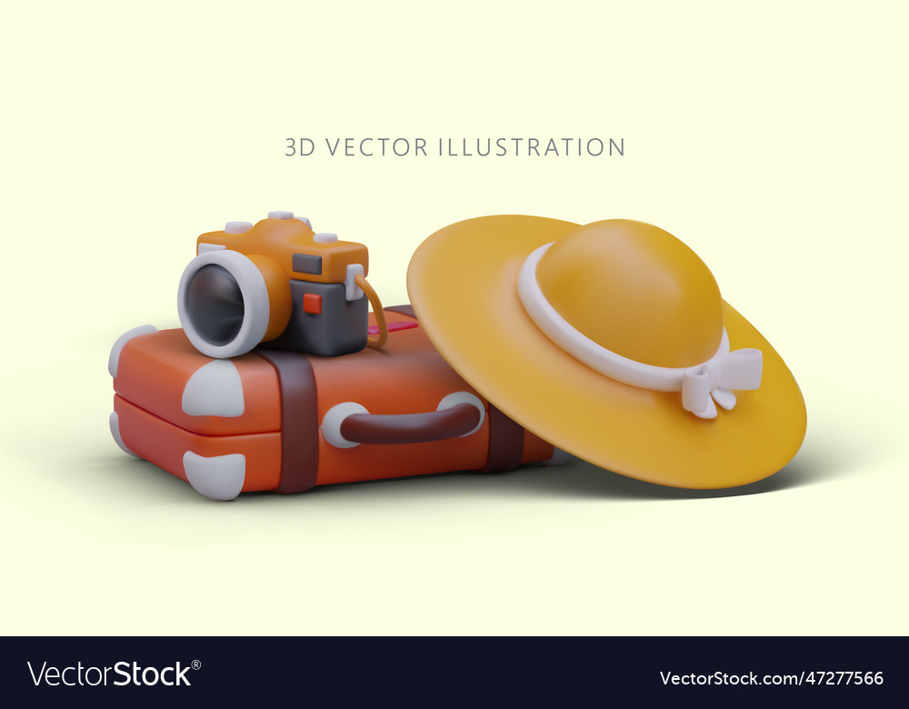 3d accessories of vacationer bright