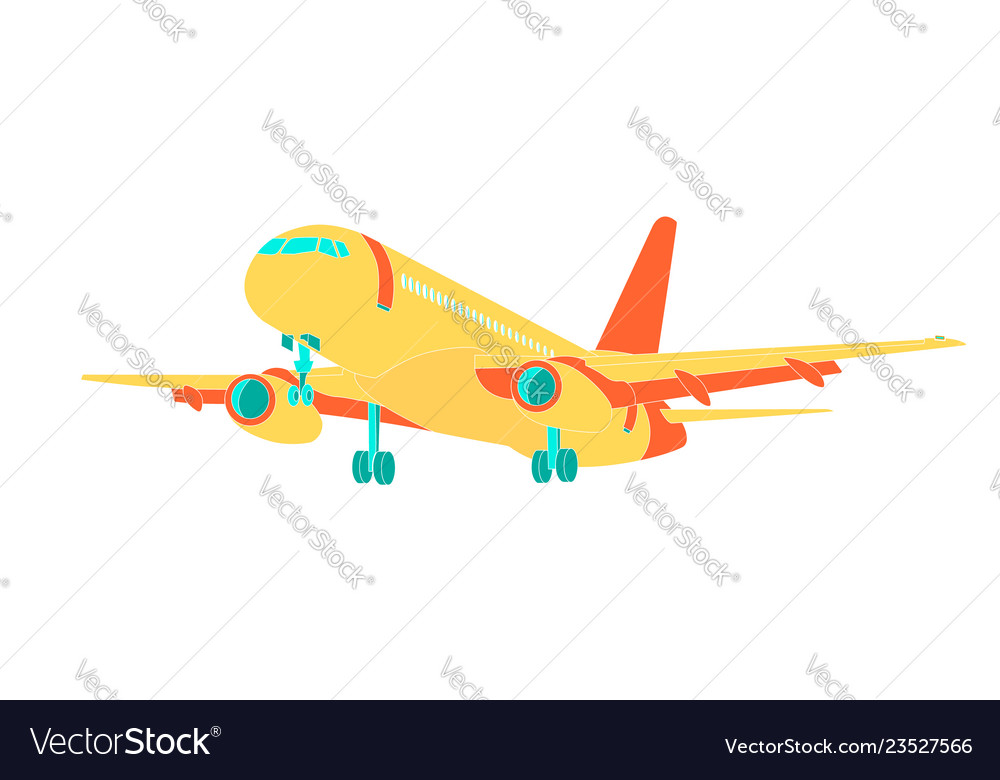 Airplane icon flight Royalty Free Vector Image