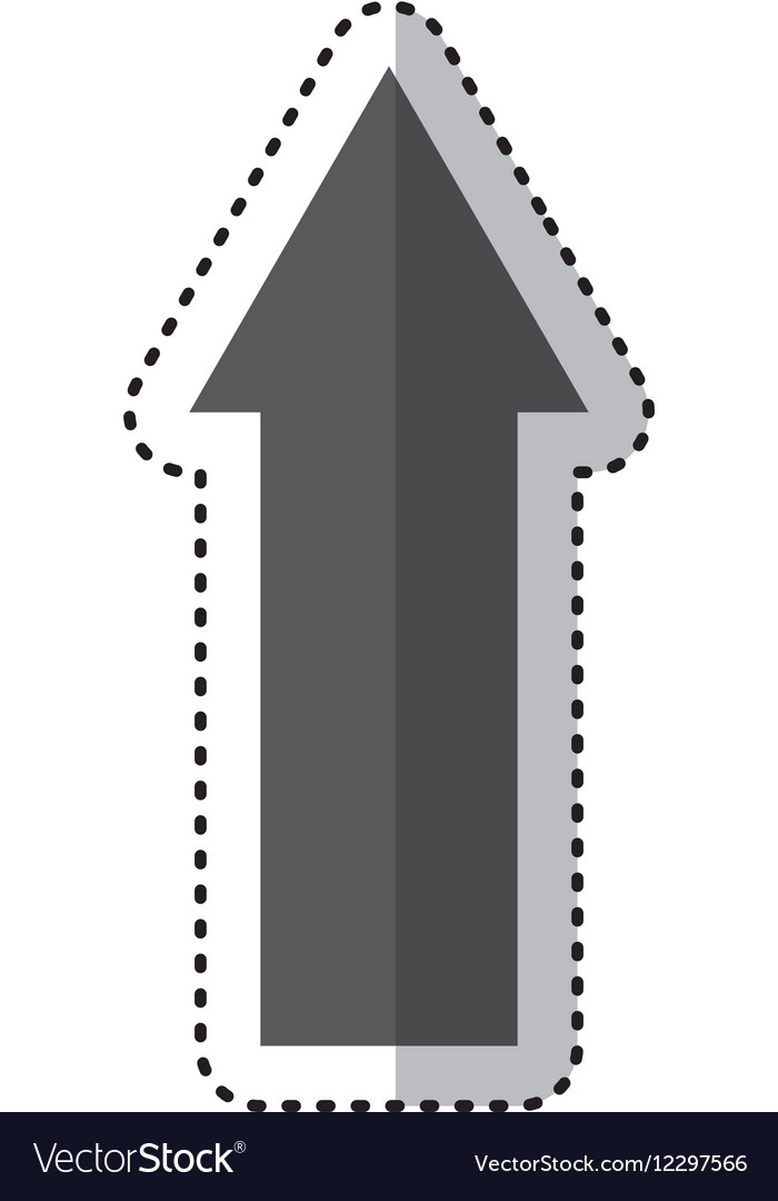 Arrow index isolated icon