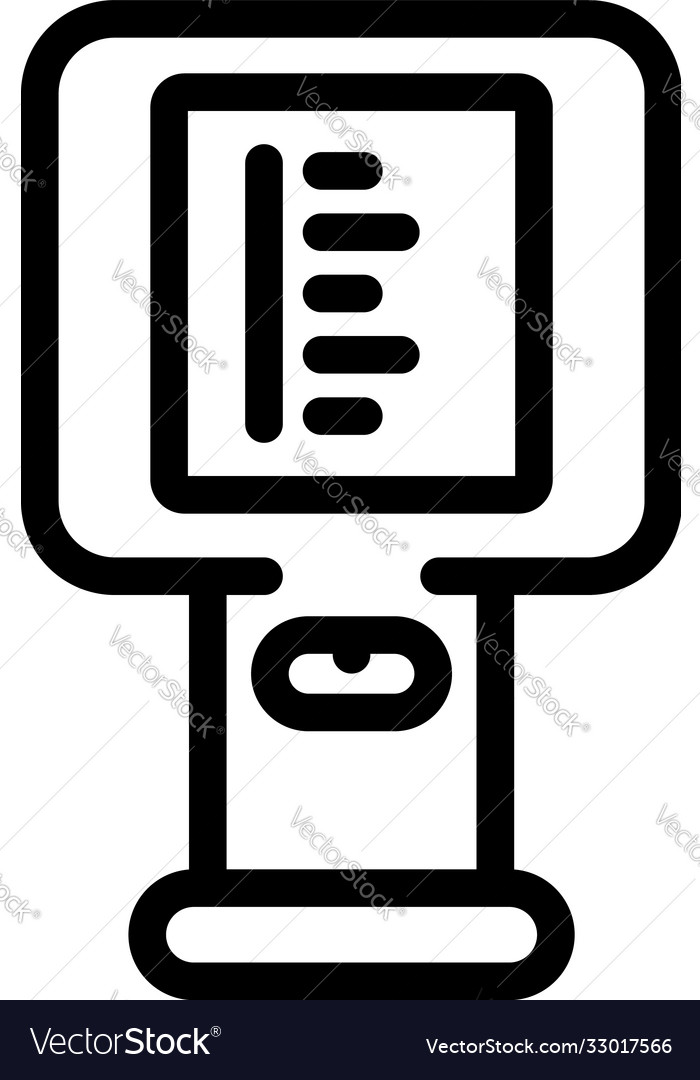 Digital thermal imager icon outline style Vector Image