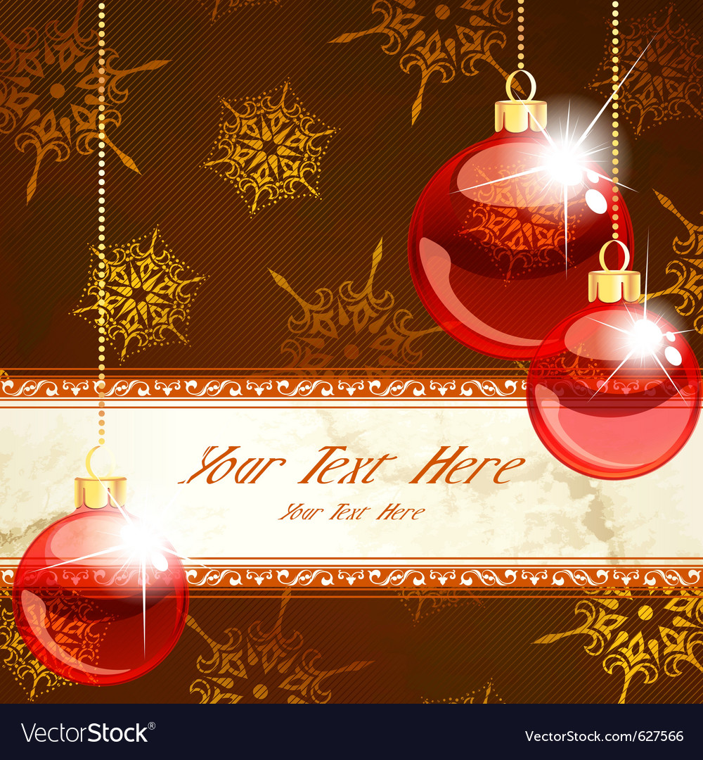 Elegant christmas banner Royalty Free Vector Image