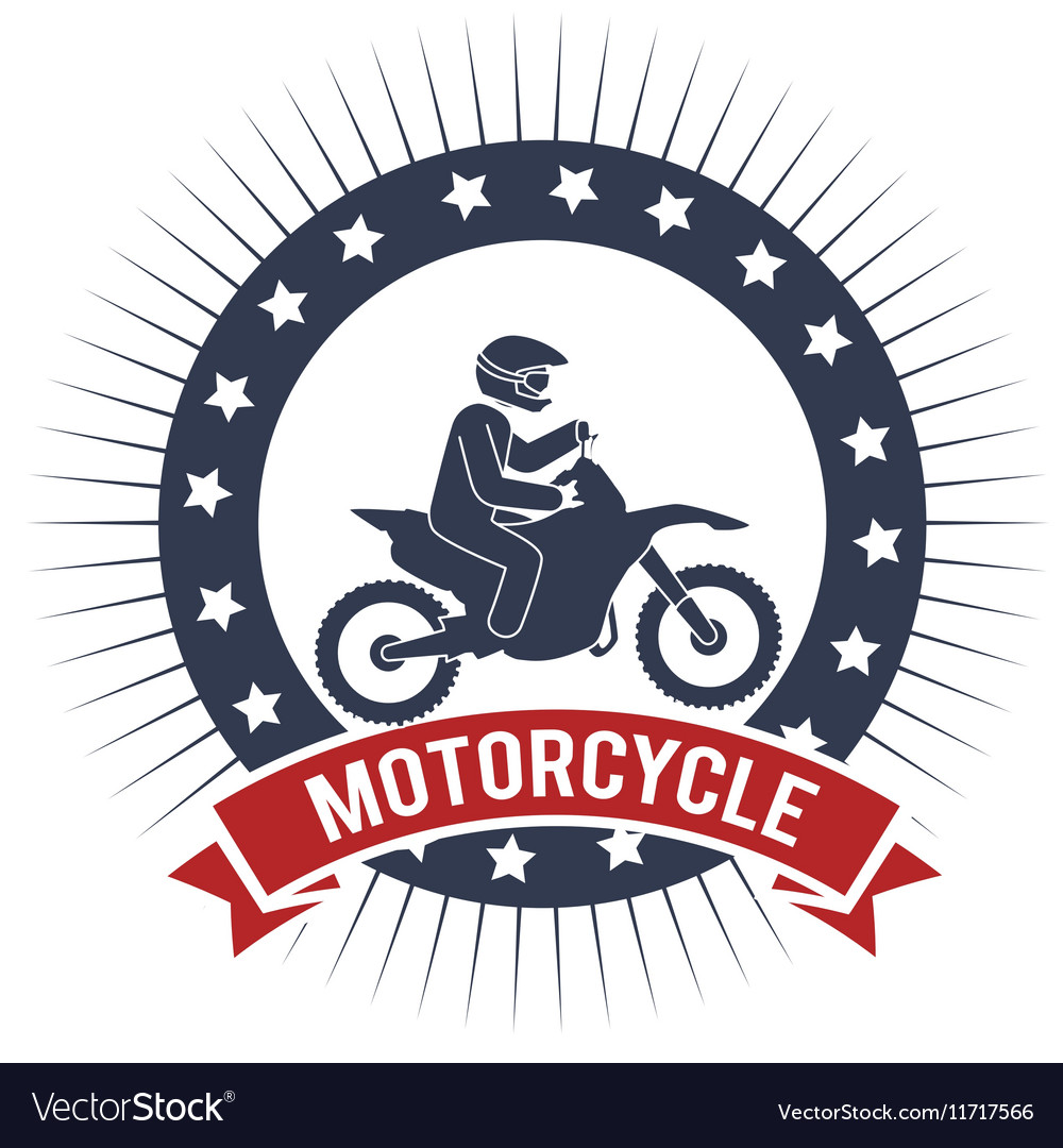 Motorcycle extreme sport banner design