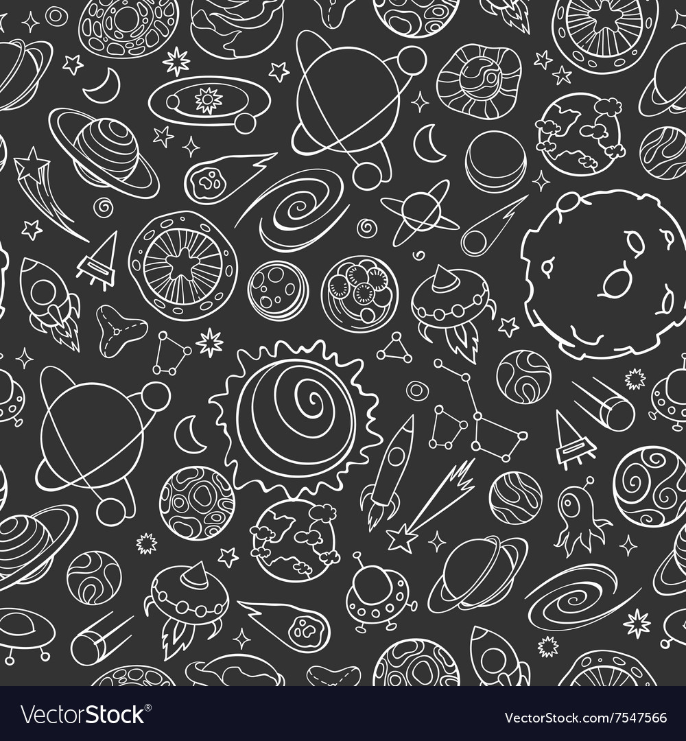 Space objects doodles