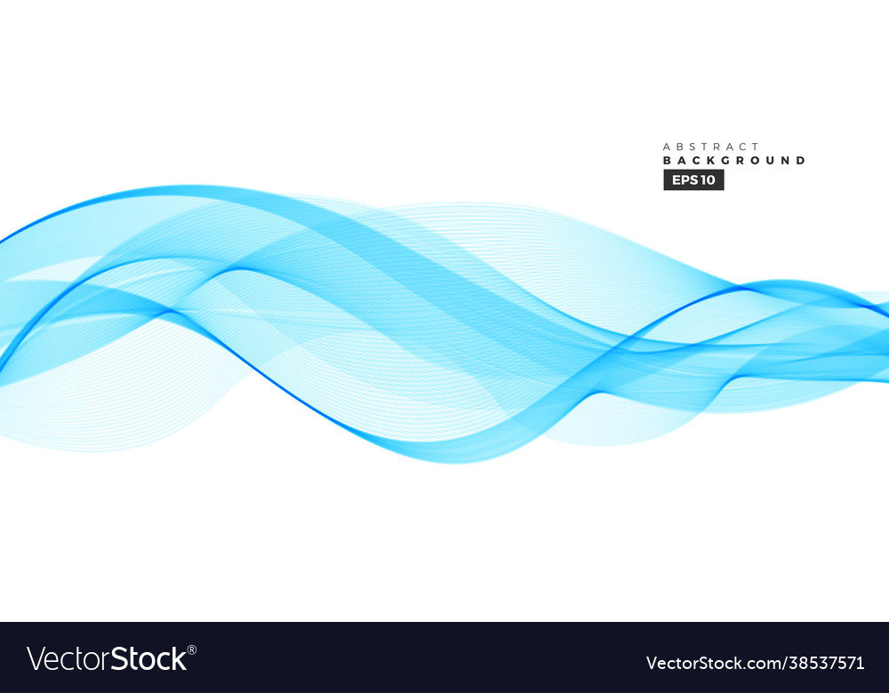 Abstract Blue Wave Background