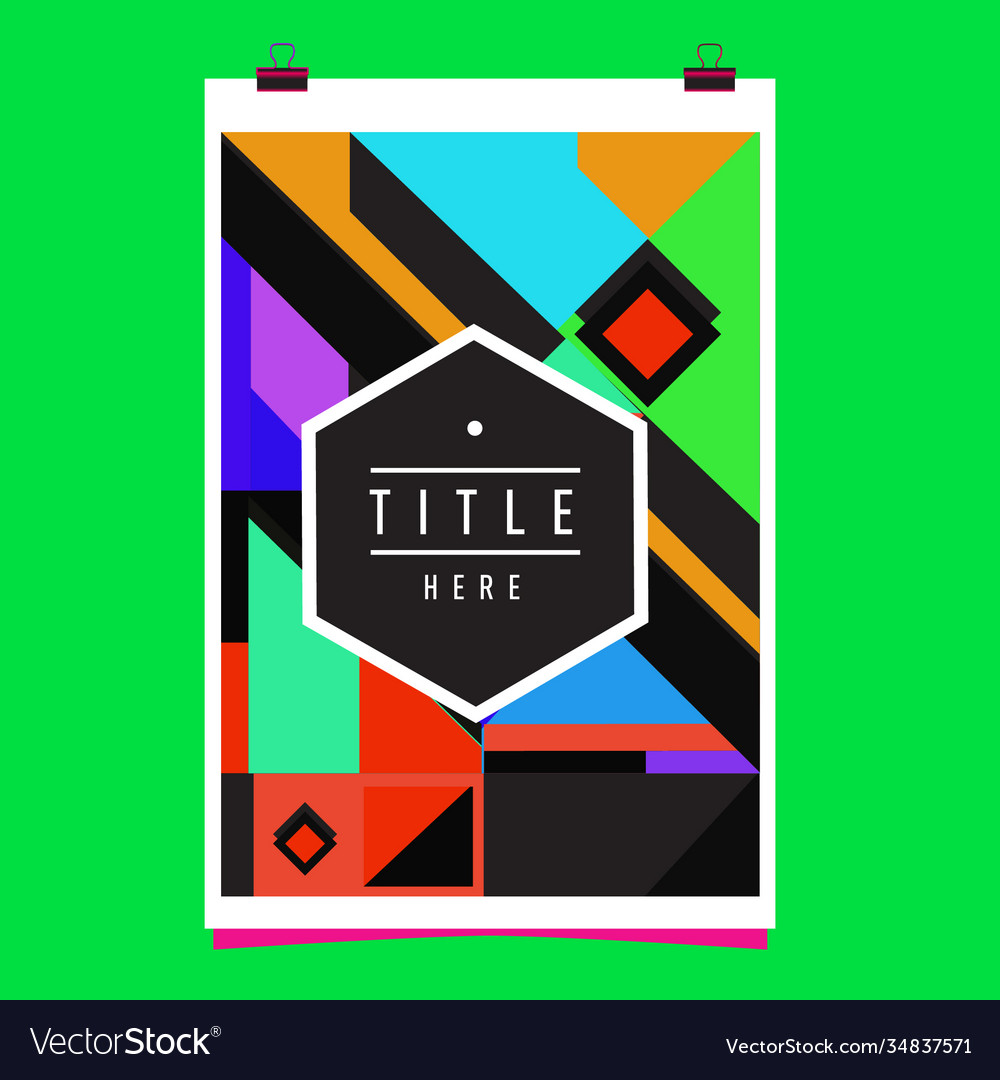 Abstract colorful geometric pattern background Vector Image Abstract colorful geometric pattern background