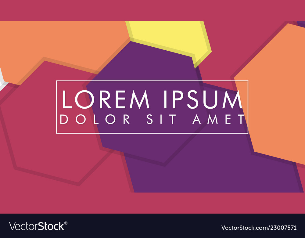 Abstract colorful hexagon background vector image Abstract colorful hexagon background