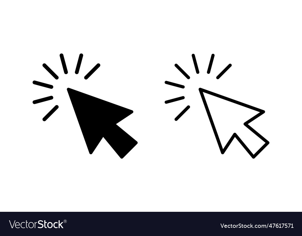 Click icon cursor pointer sign
