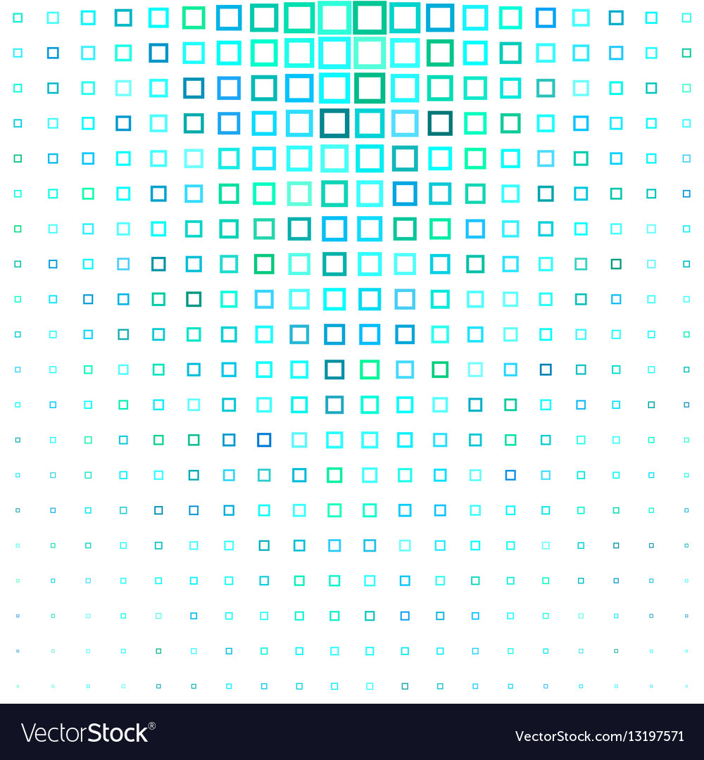 Cyan abstract square pattern background