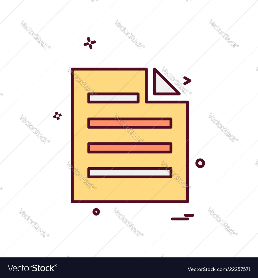 Files icon design vector image Files icon design