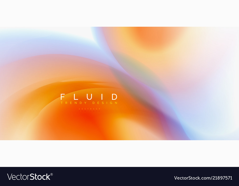 Fluid flowing wave abstract background vector image Fluid flowing wave abstract background