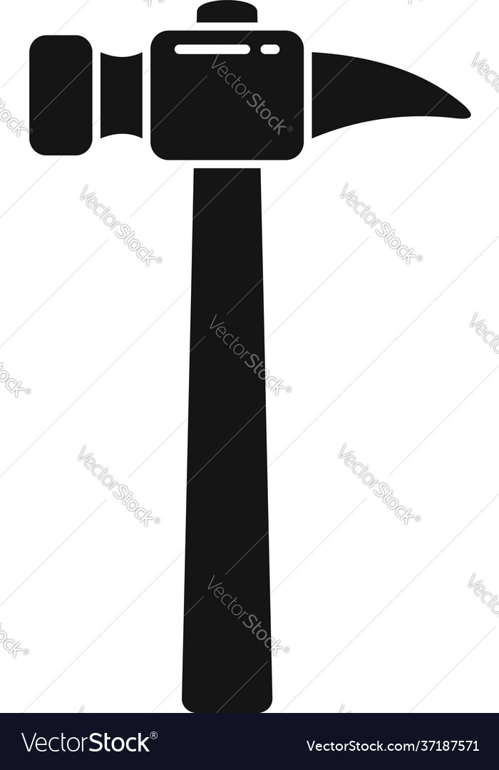 Home hammer icon simple style Royalty Free Vector Image