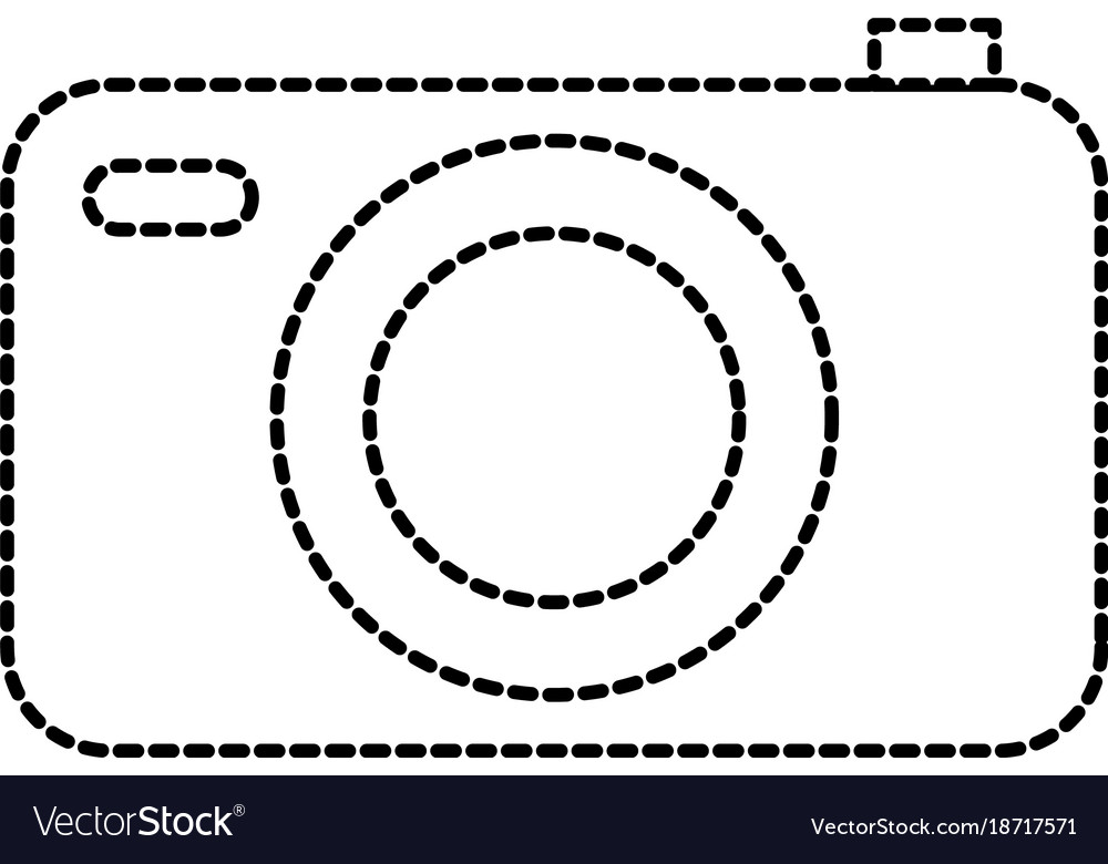 Photo camera flash button app digital Royalty Free Vector