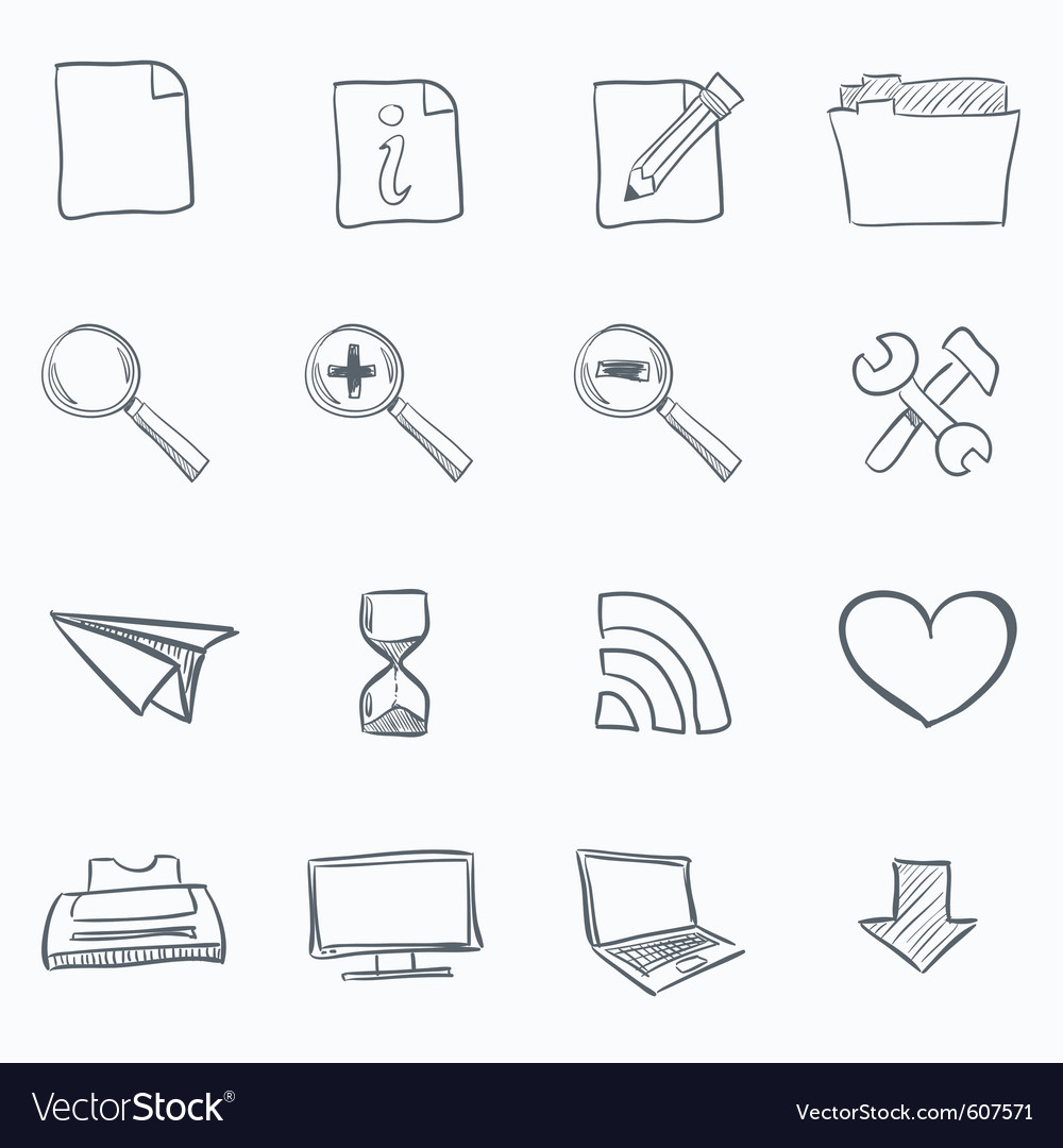Sketch Icons - Browser & Computer
