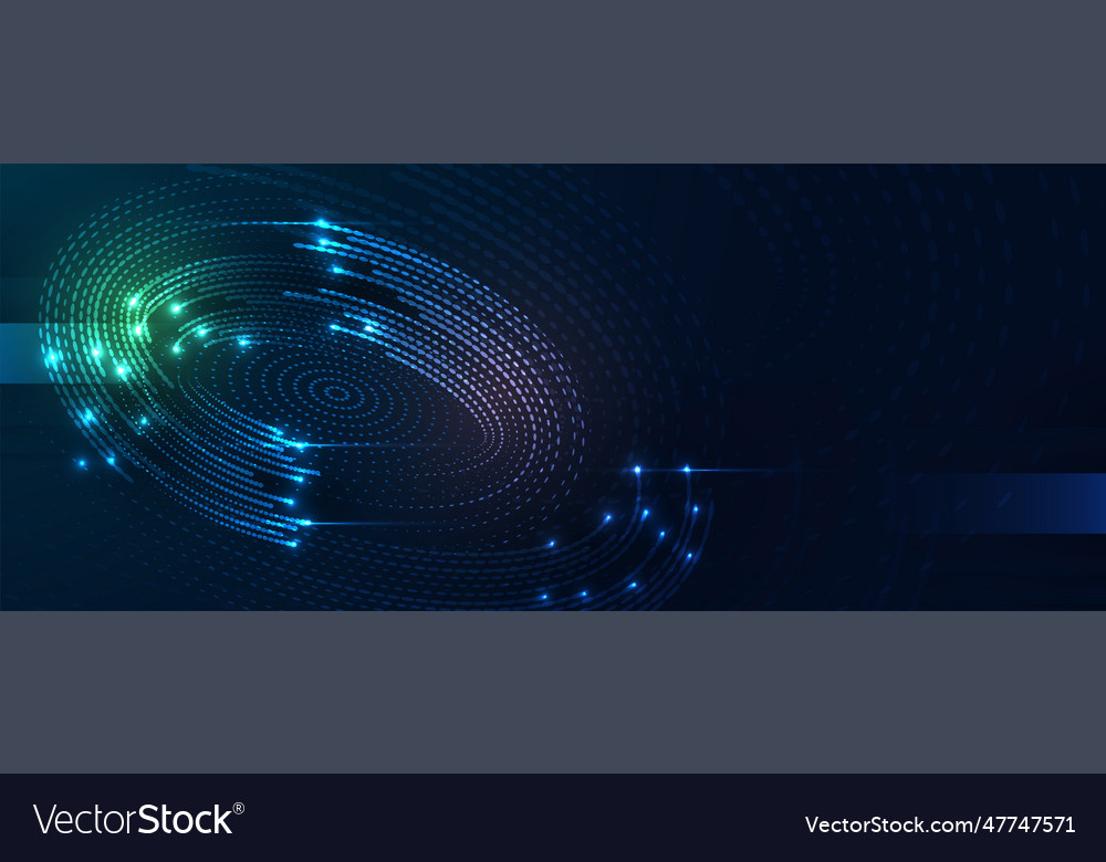 Technology data background idea of global vector image Technology data background idea of global
