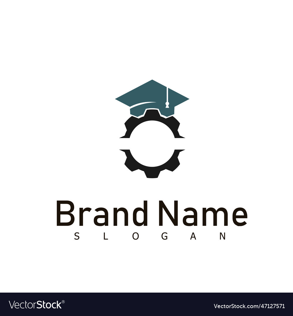 Template desain logo gear Royalty Free Vector Image