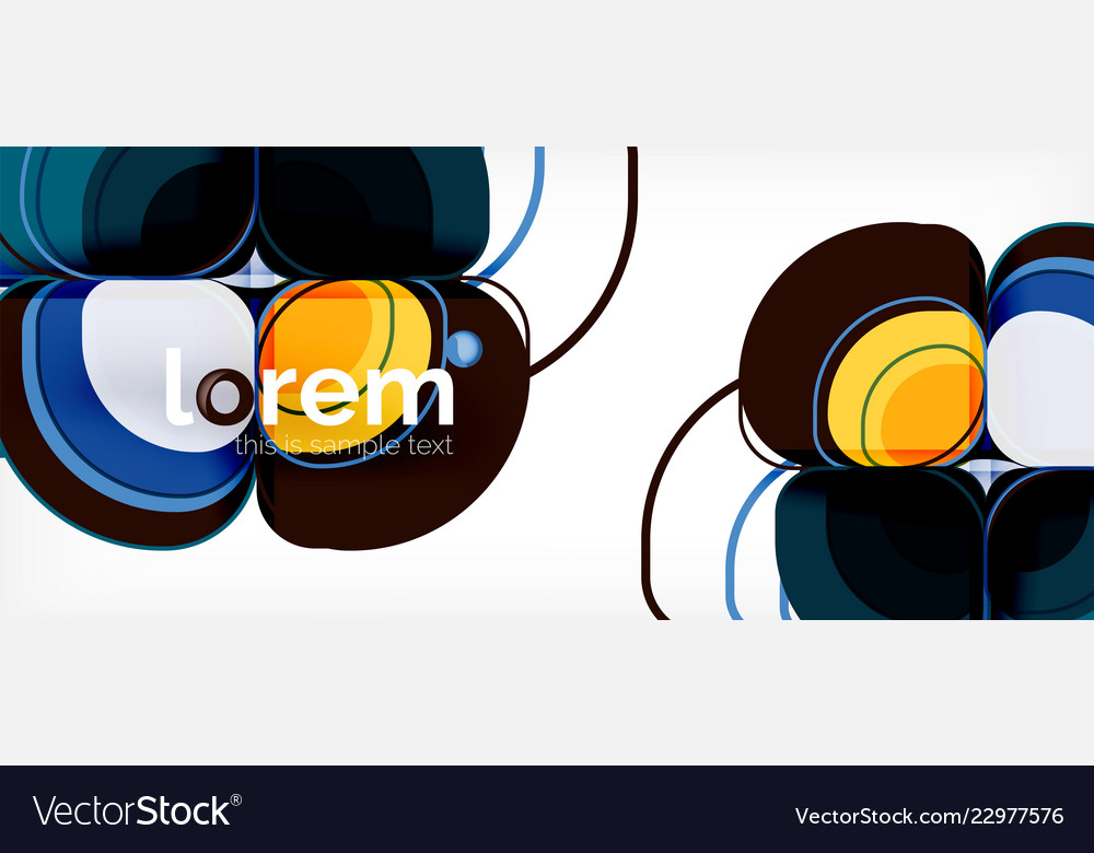 Abstract background - geometric multicolored round