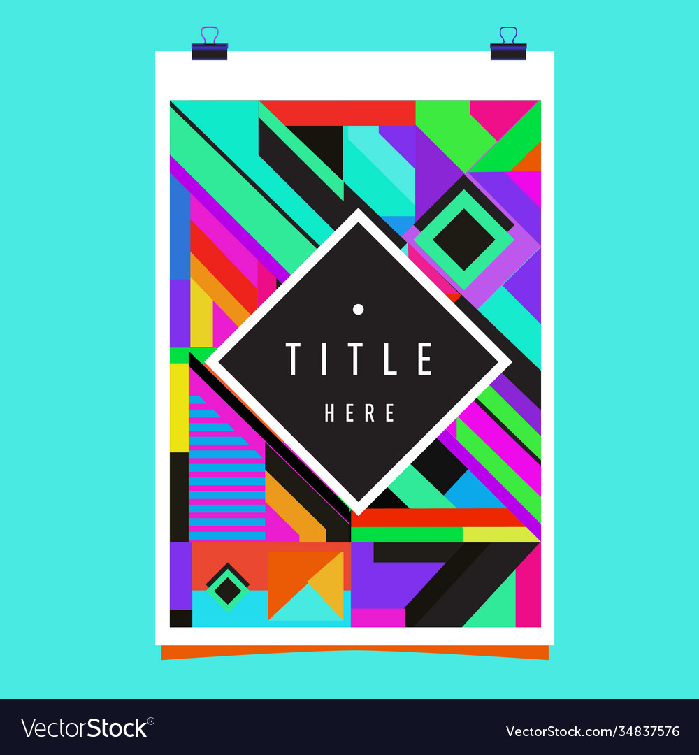 Abstract colorful geometric pattern background