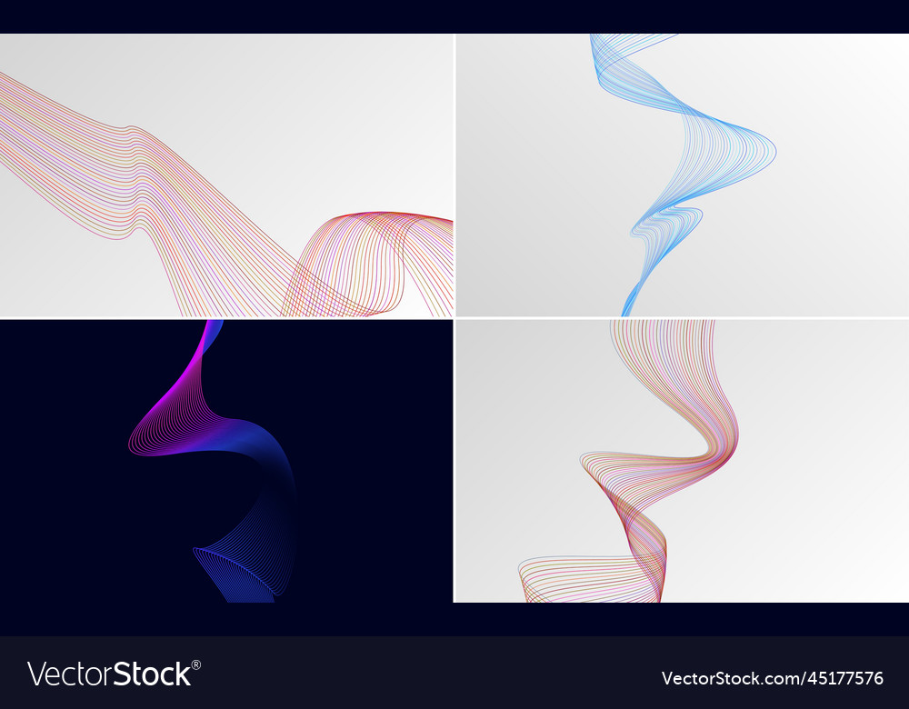 Add a modern flair to your project with this set Vector Image Add a modern flair to your project with this set