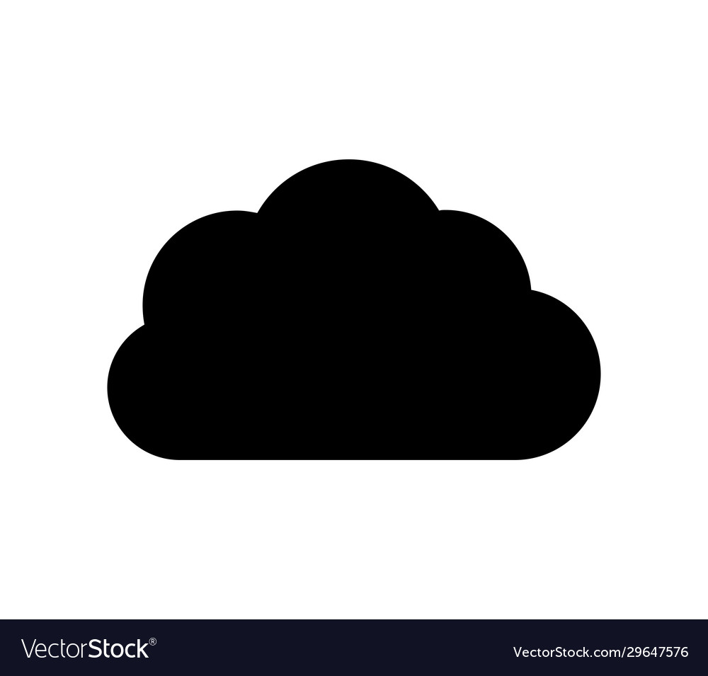 Cloud icon in on white background