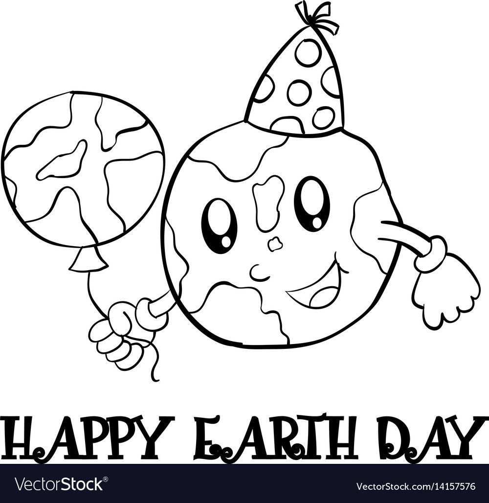 Collection stock earth day hand draw