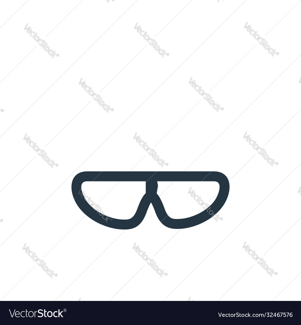 Googles icon isolated on white background outline