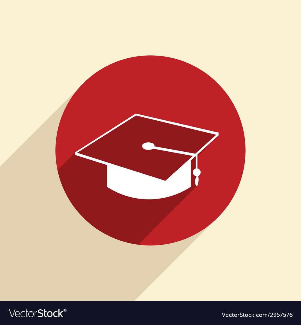 Graduate hat Royalty Free Vector Image - VectorStock