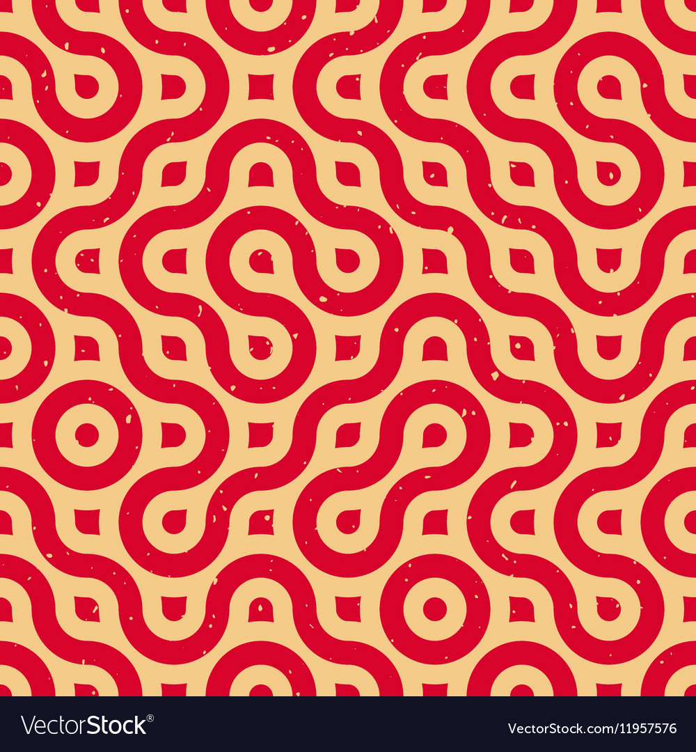 Retro Wavy Lines Pattern