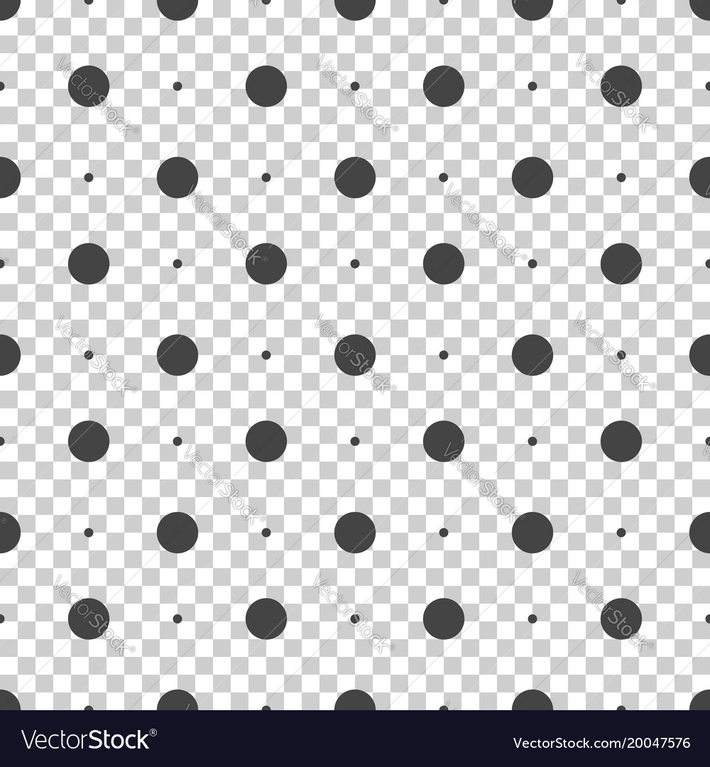 Seamless dots pattern on isolated