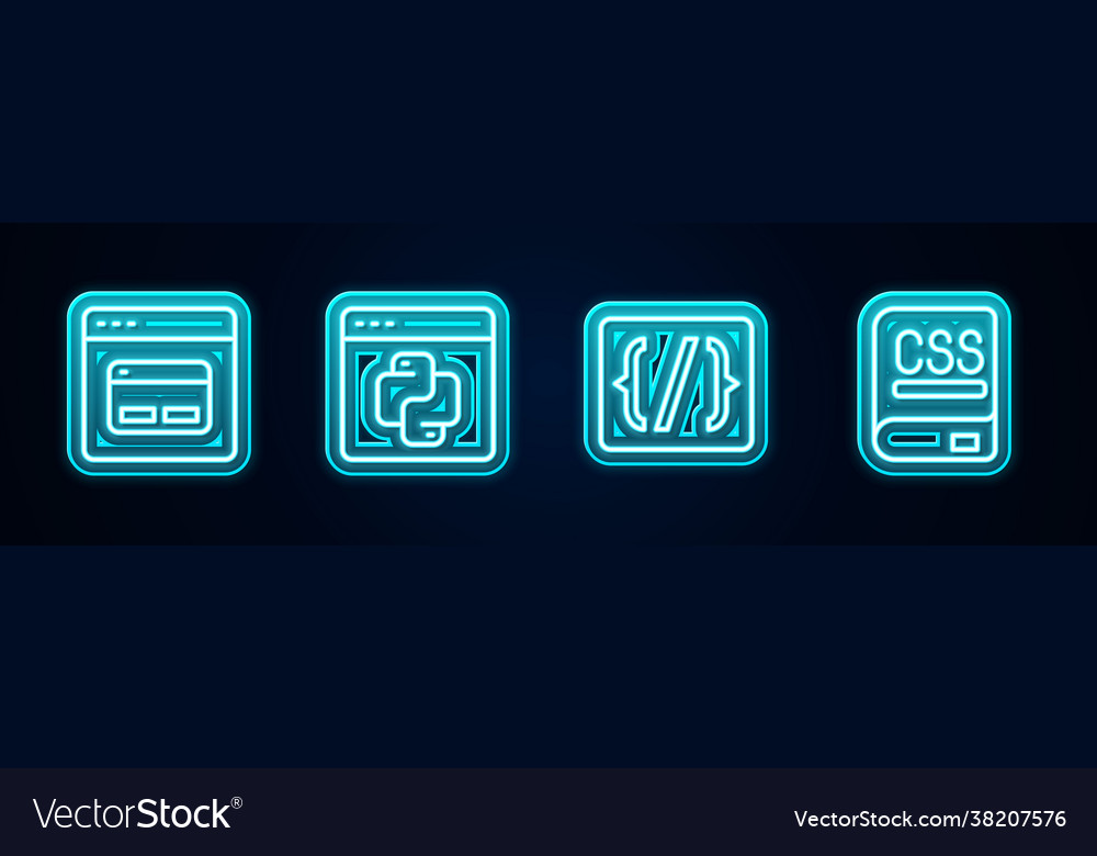 Set line search engine python programming vector image Set line search engine python programming