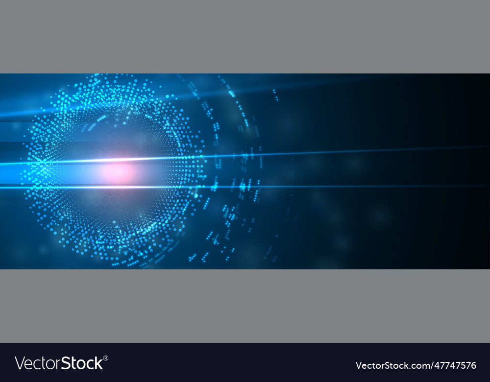 Technology data background idea of global vector image Technology data background idea of global