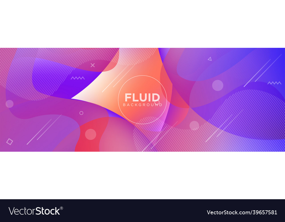 Abstract colorful fluid background design Vector Image Abstract colorful fluid background design