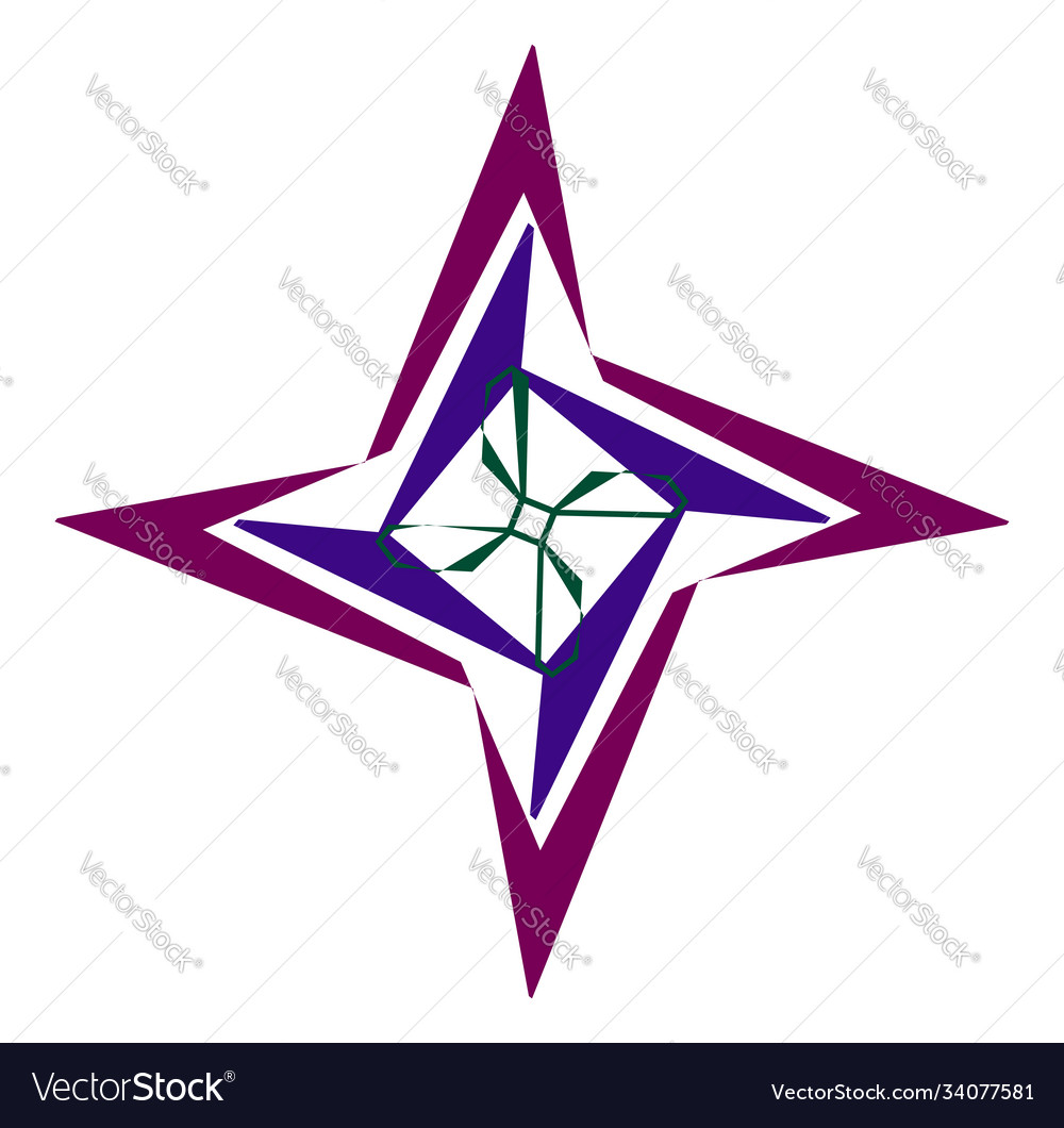 Abstract random geometry shape generative art