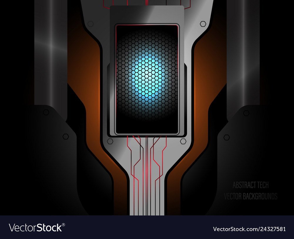 Abstract tech scene design