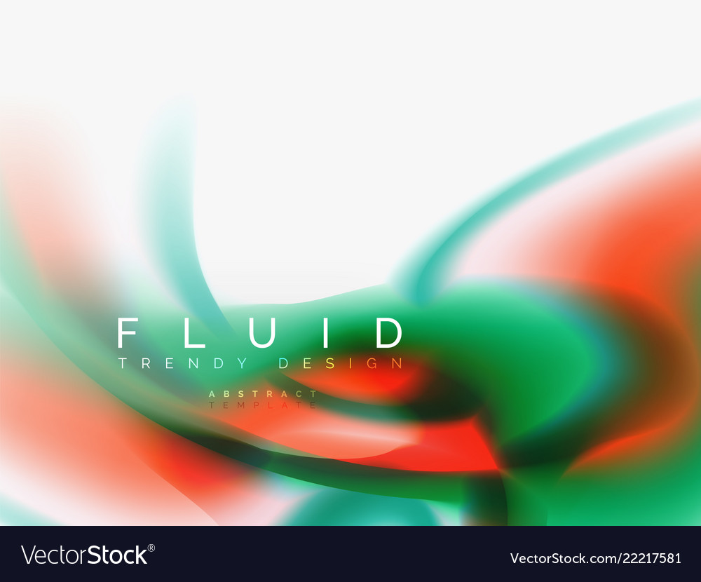 Background abstract color flow liquid design vector image Background abstract color flow liquid design
