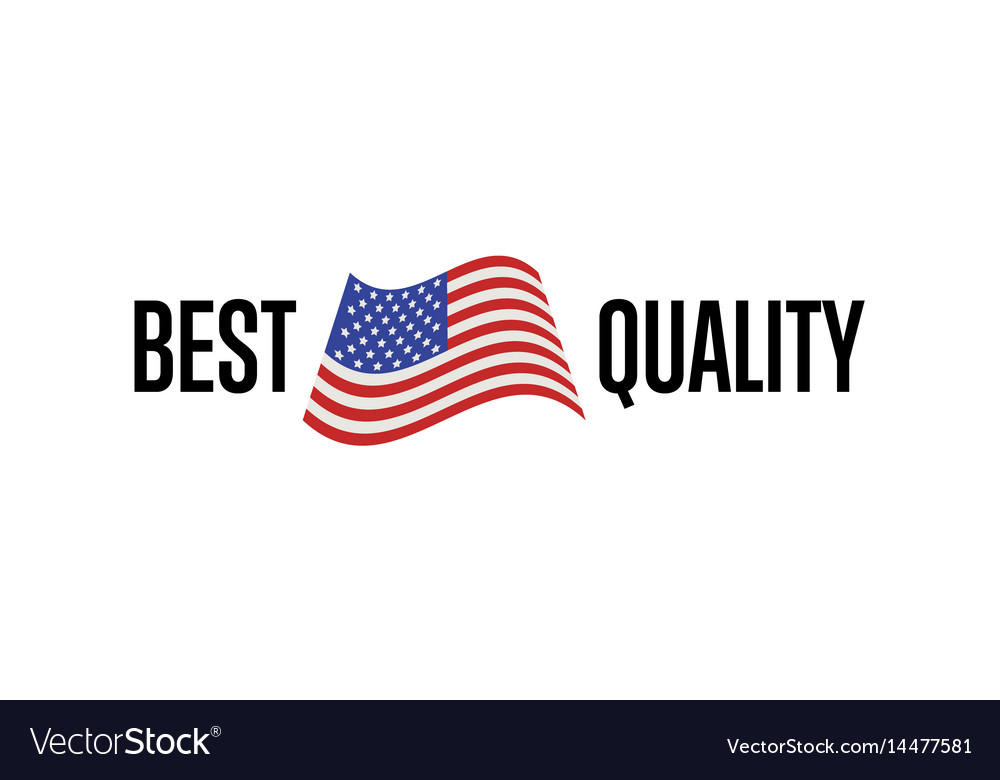 Best quality isolated label for usa products